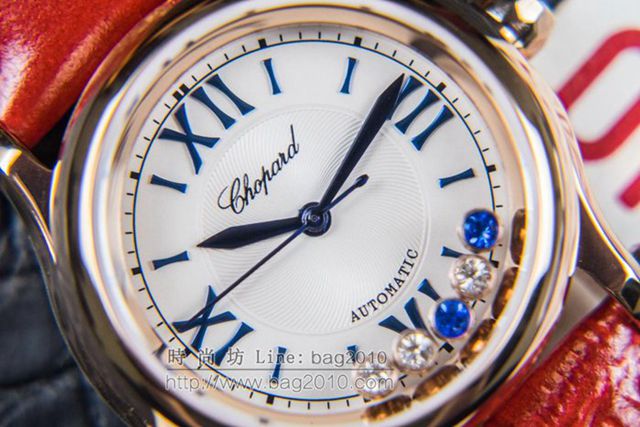Chopard手錶 蕭邦Happy Sport腕表 五珠天然貝殼面 蕭邦自動機械女表 蕭邦高端女士腕表  hds1608